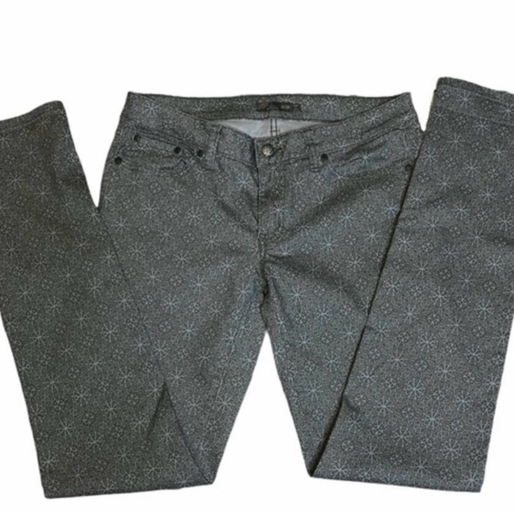 Prana Gray Patterned Skinny Pants